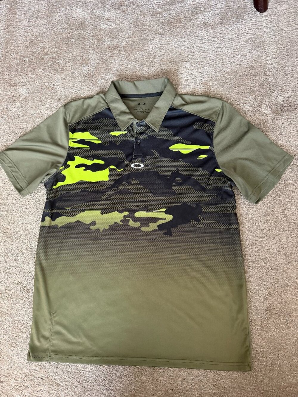 Oakley Deep Rough Camo Golf Polo Shirt